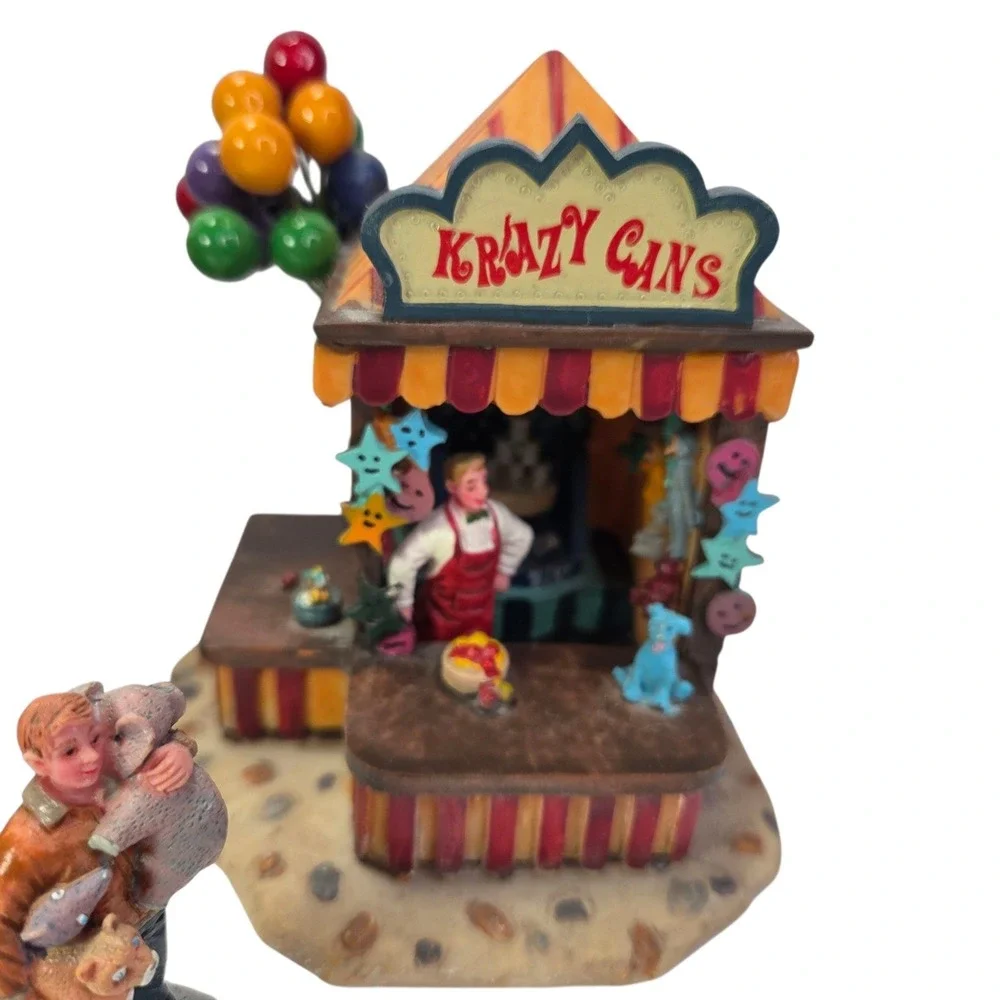 Lemax Carnival Kiosks Christmas Village Fair Game Booths Set 43440 Boxed 2004‎